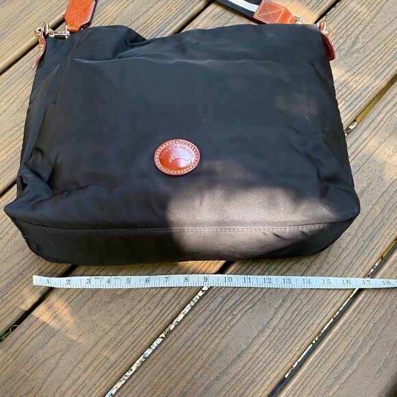 Dooney & Bourke Large Nylon Shoulder Bag Color Black - Picture 13 of 15